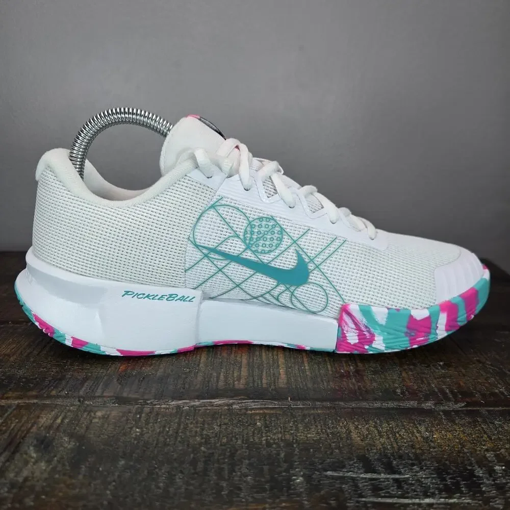 Nike Athletic Shoes White Pink Teal - Picture 8 of 12